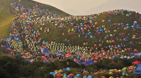 Çində çadır şəhərciyi - FOTOSESSİYA
